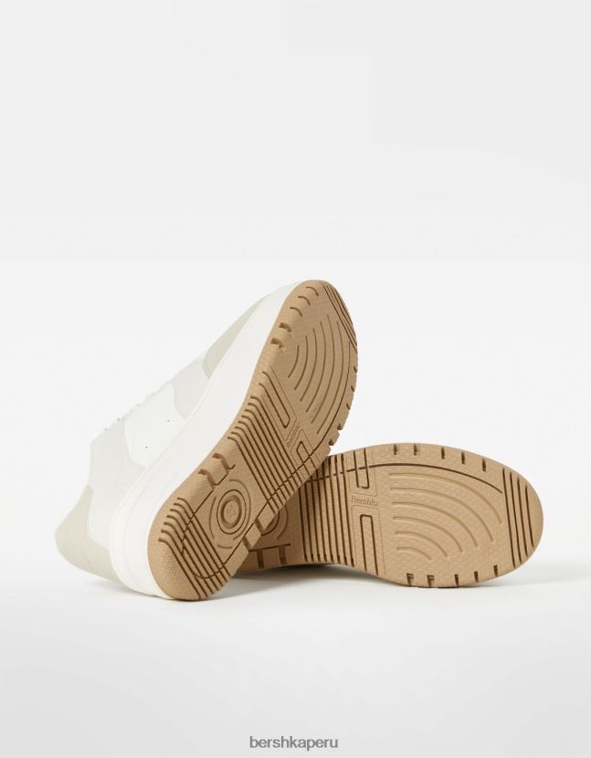 multicolor Bershka mujer tenis con plataforma en contraste 806J6B2084