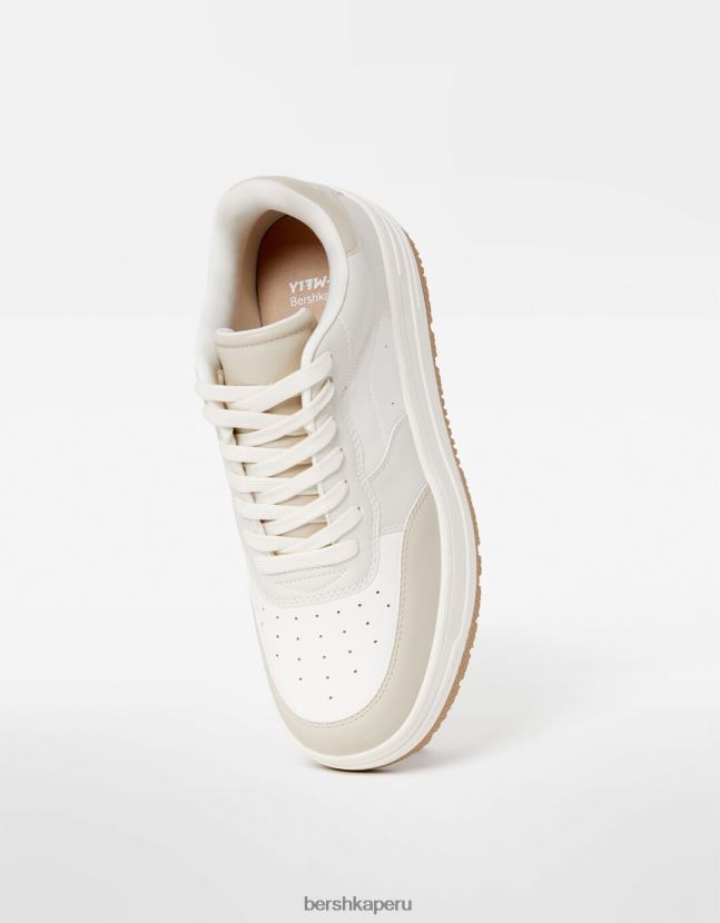 multicolor Bershka mujer tenis con plataforma en contraste 806J6B2084