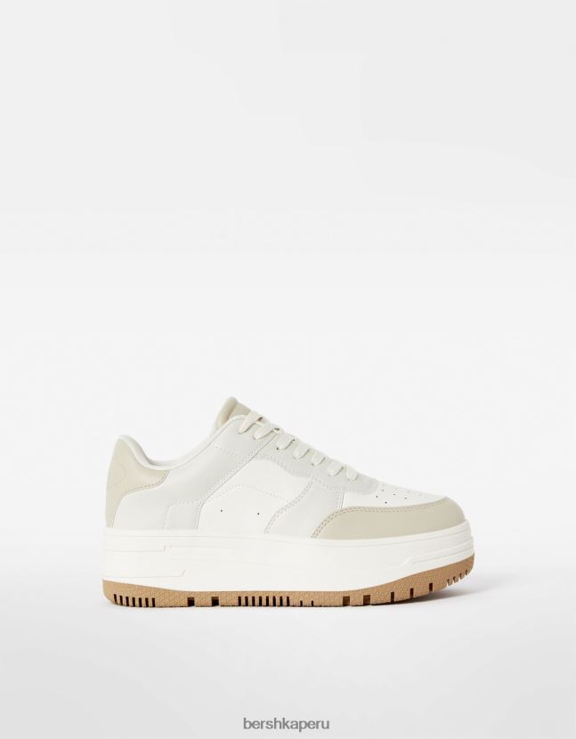 multicolor Bershka mujer tenis con plataforma en contraste 806J6B2084