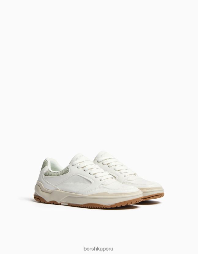 multicolor Bershka mujer zapatillas deportivas de malla en contraste con detalle de color 806J6B2115