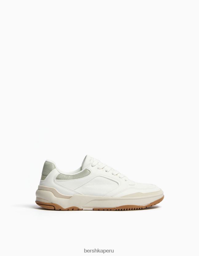 multicolor Bershka mujer zapatillas deportivas de malla en contraste con detalle de color 806J6B2115