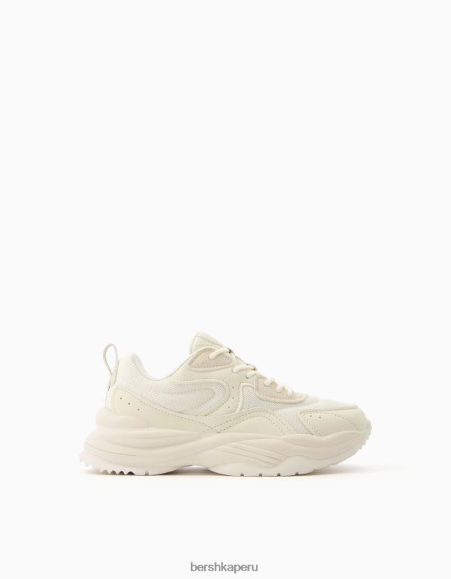 multicolor Bershka mujer zapatillas en contraste con detalle de malla 806J6B2093