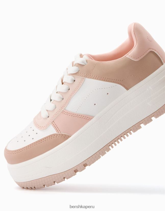 otro Bershka mujer tenis con plataforma en contraste 806J6B2080
