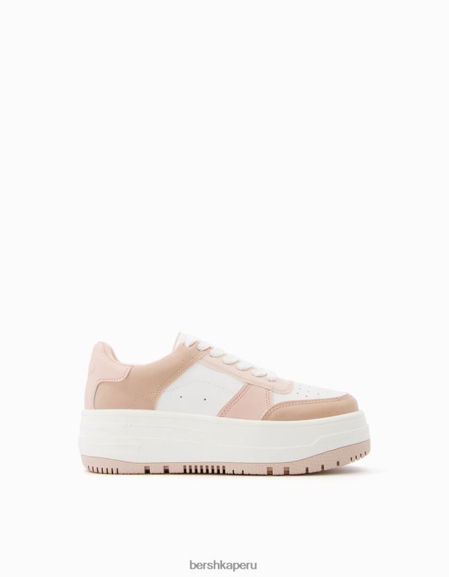 otro Bershka mujer tenis con plataforma en contraste 806J6B2080