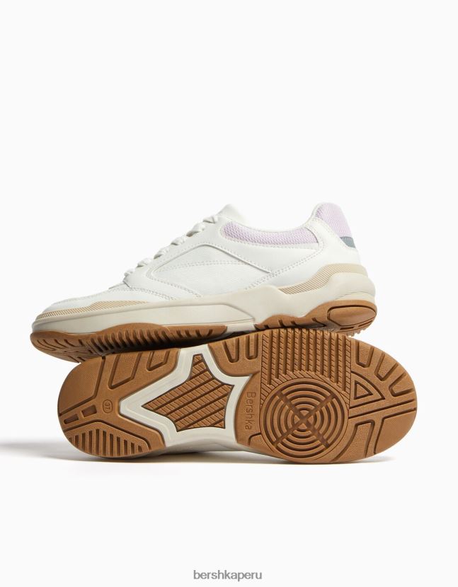 otro Bershka mujer zapatillas deportivas de malla en contraste con detalle de color 806J6B2114