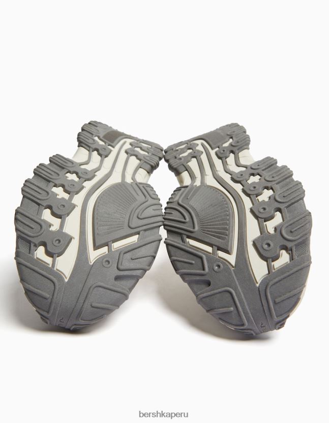 otro Bershka mujer zapatillas en contraste con detalle de malla 806J6B1875