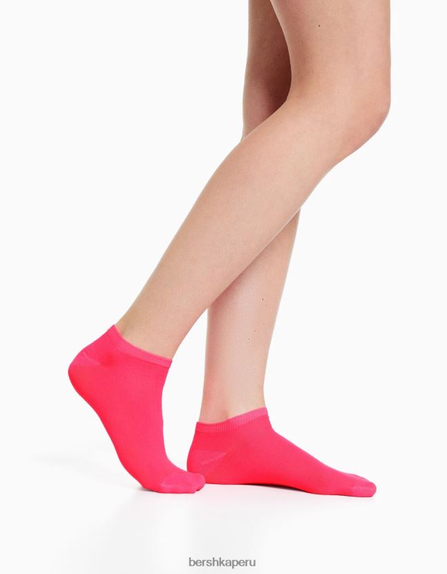 amarillo Bershka unisexo pack de 4 calcetines bordados 806J6B4234