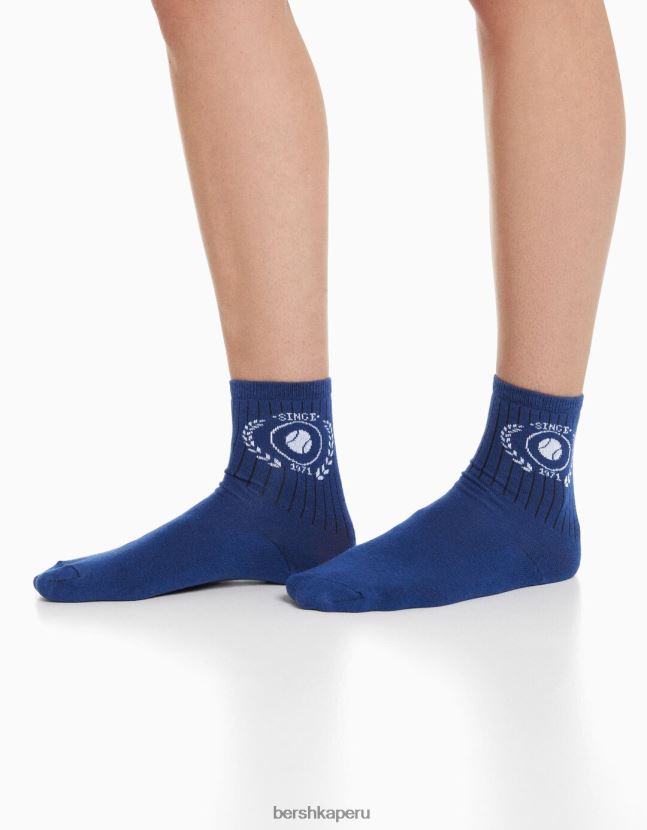 naranja Bershka unisexo pack de 3 pares de calcetines deportivos 806J6B4201