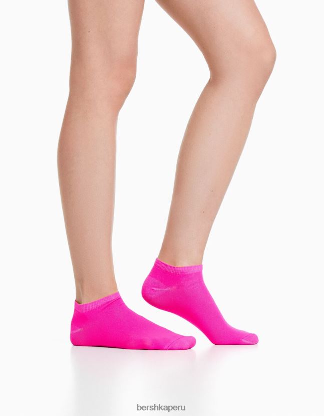 rosa Bershka unisexo pack de 2 calcetines flúor 806J6B4237