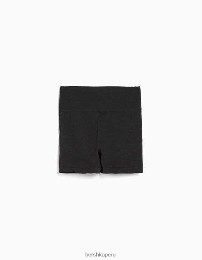 gris oscuro Bershka unisexo shorts tipo legging push up sin costuras 806J6B4012
