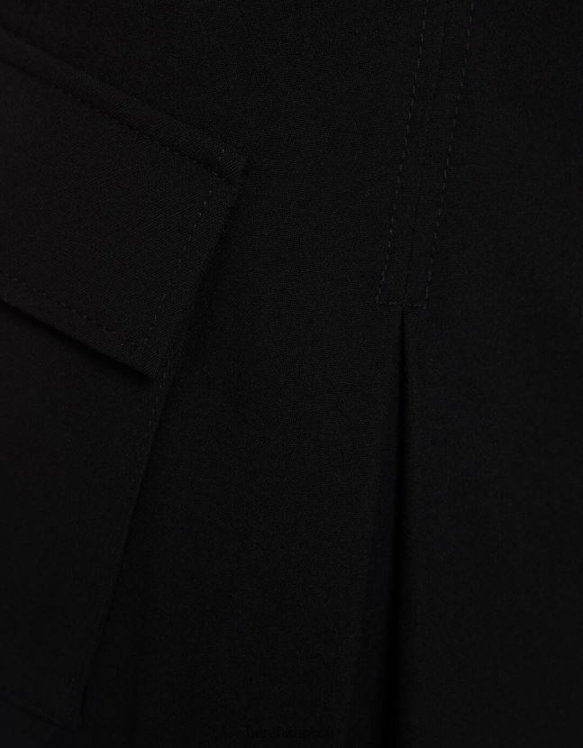 negro Bershka unisexo falda pantalón cargo de sastre con bolsillos 806J6B4038
