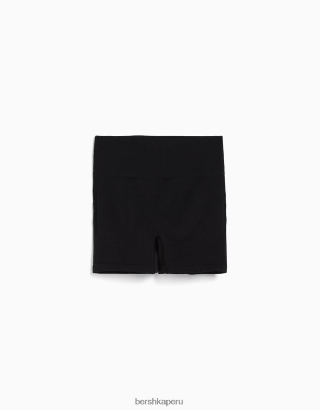 negro Bershka unisexo shorts tipo legging push up sin costuras 806J6B4011