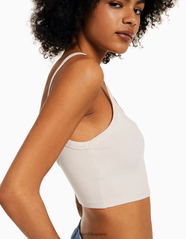 arena Bershka unisexo camiseta sin mangas corta 806J6B3750