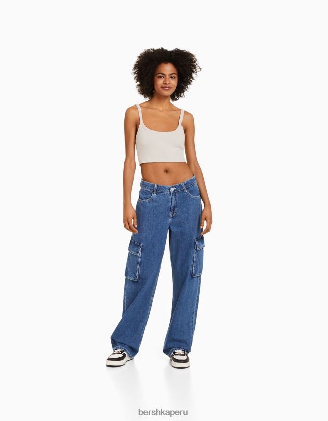 arena Bershka unisexo camiseta sin mangas corta 806J6B3750