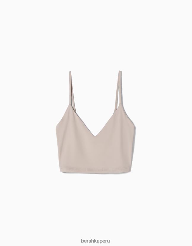 arena Bershka unisexo top corto con tiras 806J6B3761