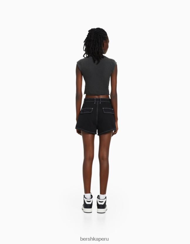 gris Bershka unisexo camiseta corta sin mangas tupac 806J6B3694