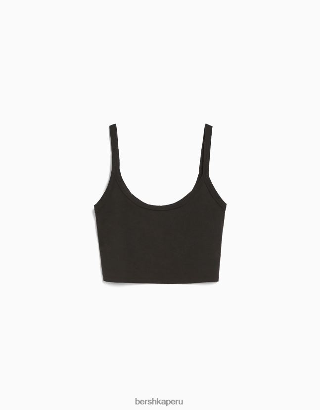 gris oscuro Bershka unisexo camiseta sin mangas corta 806J6B3752