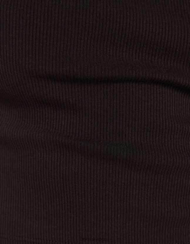 negro Bershka unisexo camiseta de manga larga de canalé 806J6B3863