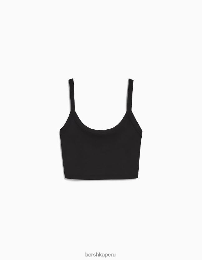 negro Bershka unisexo camiseta sin mangas corta 806J6B3749