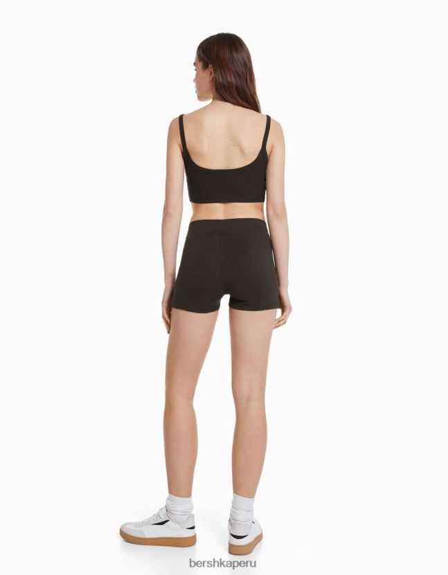 gris oscuro Bershka unisexo pantalones cortos culotte 806J6B3881