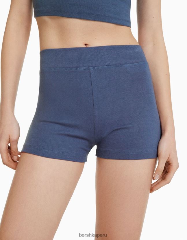 lavado azul Bershka unisexo pantalones cortos culotte 806J6B3882
