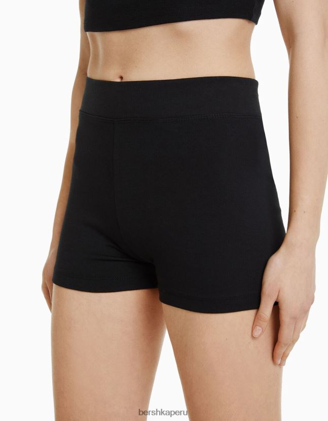 negro Bershka unisexo pantalones cortos culotte 806J6B3883