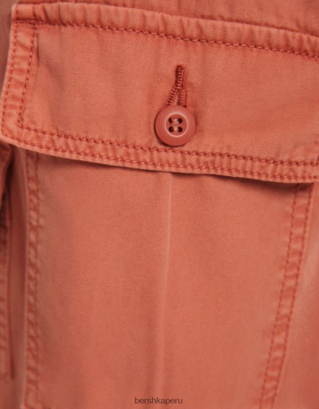 rosa Bershka unisexo pantalones de paracaídas de carga 806J6B3900