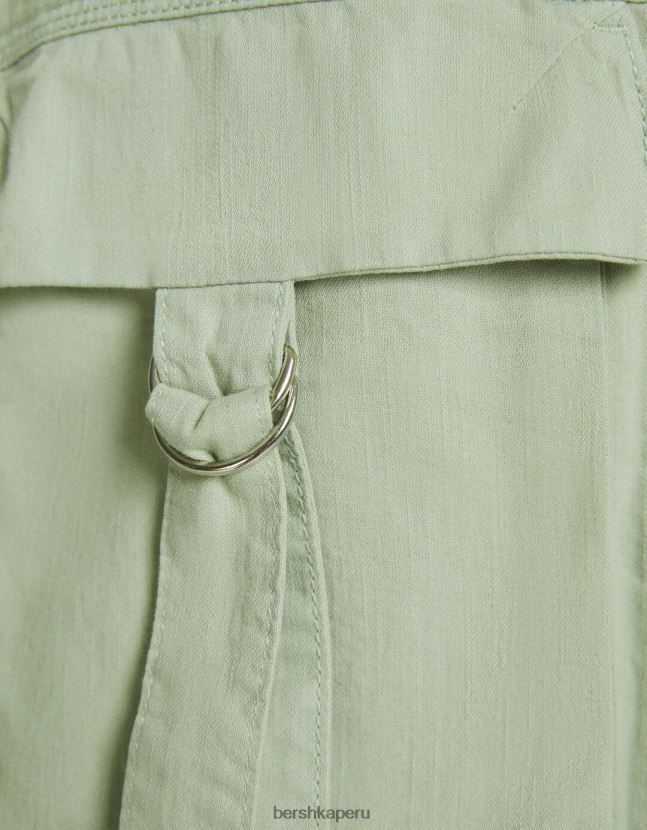 verde Bershka unisexo pantalones cargo de pulpo rústico 806J6B3887