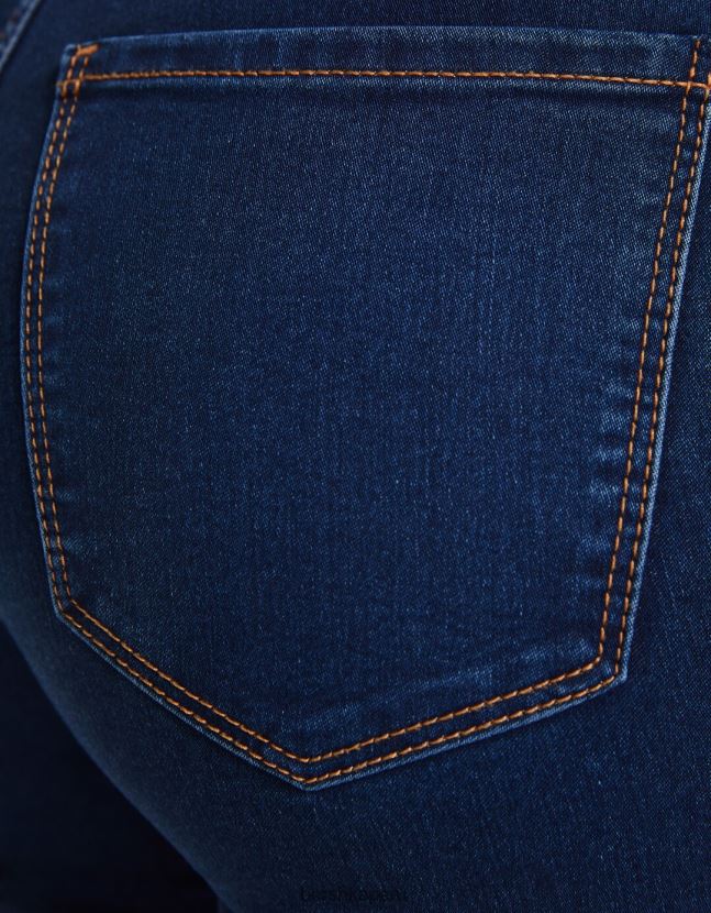 azul Bershka unisexo leggins de mezclilla con tiro superalto 806J6B3934