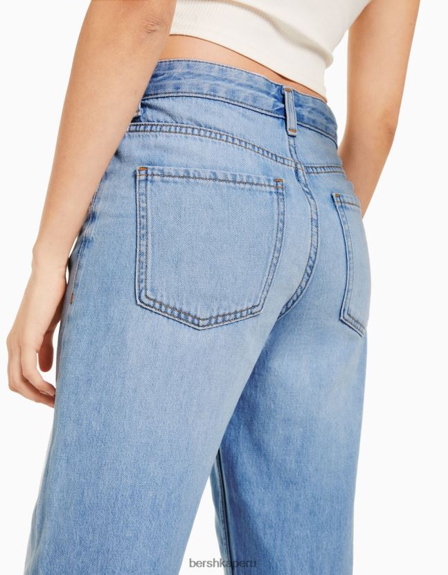 azul claro Bershka unisexo vaqueros anchos de los 90 806J6B3978