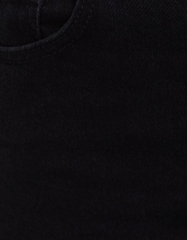 negro Bershka unisexo vaqueros confort con abertura lateral 806J6B3996