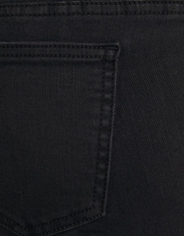 negro Bershka unisexo vaqueros pitillo vintage de tiro bajo 806J6B3975