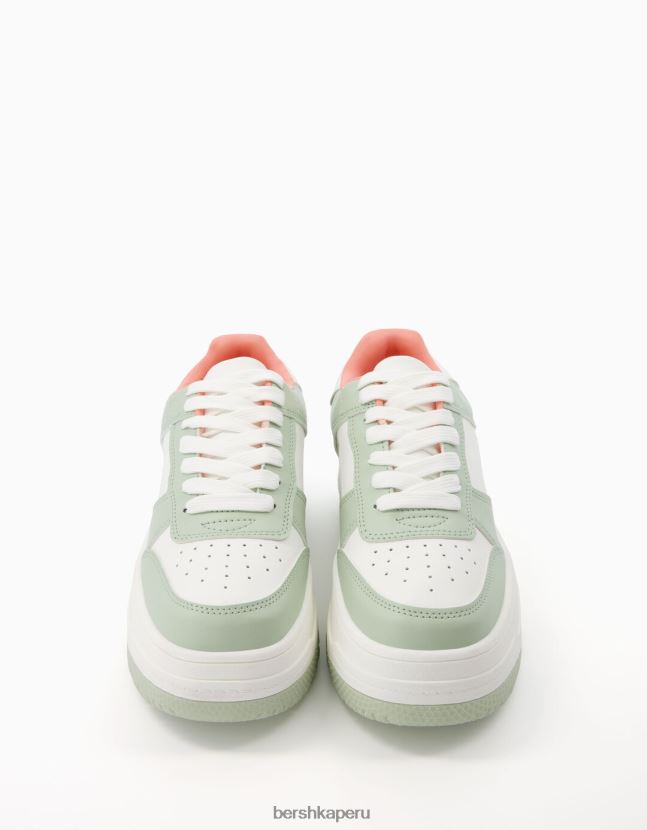multicolor Bershka unisexo tenis con plataforma en contraste 806J6B4175