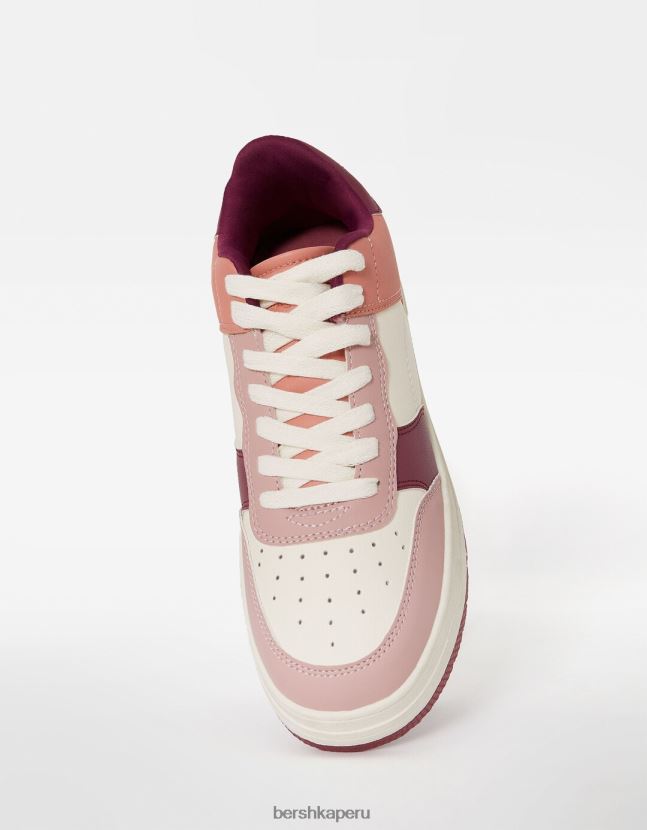 multicolor Bershka unisexo tenis con plataforma en contraste 806J6B4178